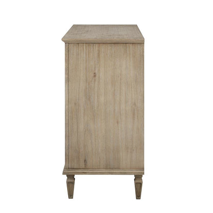 Brown Bedroom Dresser with Storage Drawers, Acacia Veneer and Rubberwood