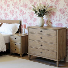 Brown Bedroom Dresser with Storage Drawers, Acacia Veneer and Rubberwood
