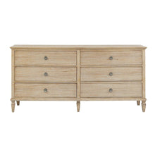 Brown Bedroom Storage Dresser with 6 Spacious Drawers for Clothes and More