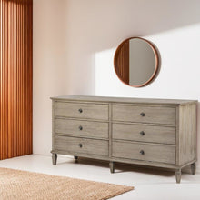 Brown Bedroom Storage Dresser with 6 Spacious Drawers for Clothes and More