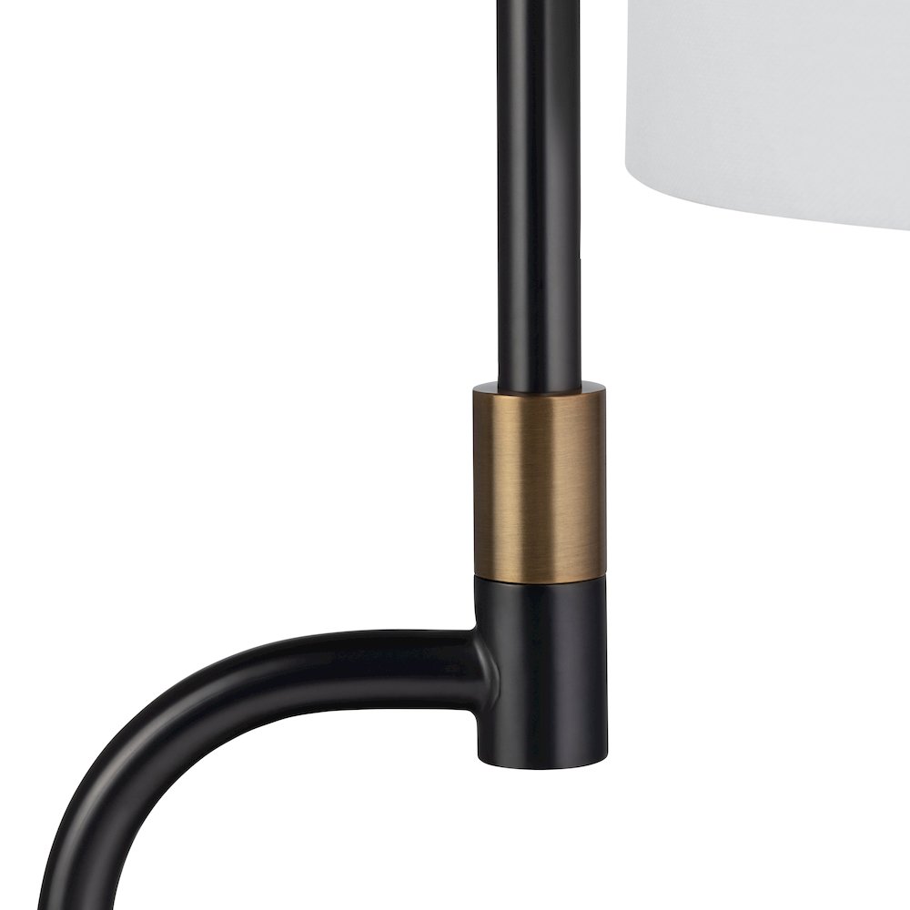 Set Of 2 Metal Table Lamp With Linen Shade