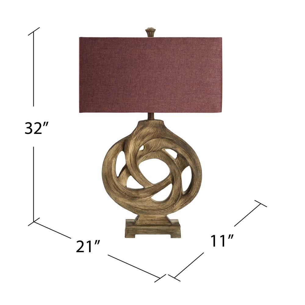 Coiled Branch Table Lamp
