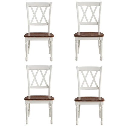 Four-Piece Dining Chair Set with Comfortable Backrest and Sleek Design