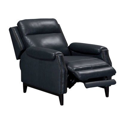 Rawling Classic Pushback Recliner Chair - York Navy Leather