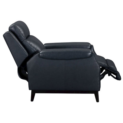 Rawling Classic Pushback Recliner Chair - York Navy Leather