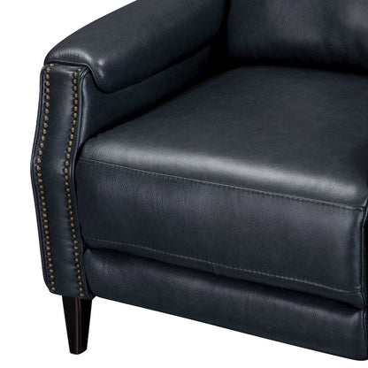 Rawling Classic Pushback Recliner Chair - York Navy Leather