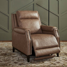 Rawling Classic Pushback Recliner Chair - York Sand Leather
