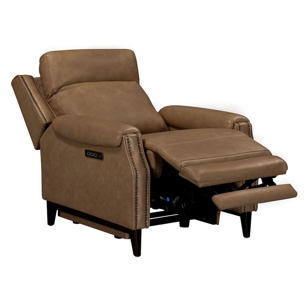 Rawling Triple Power Recliner Chair for Living Room Study - York Sand Leather