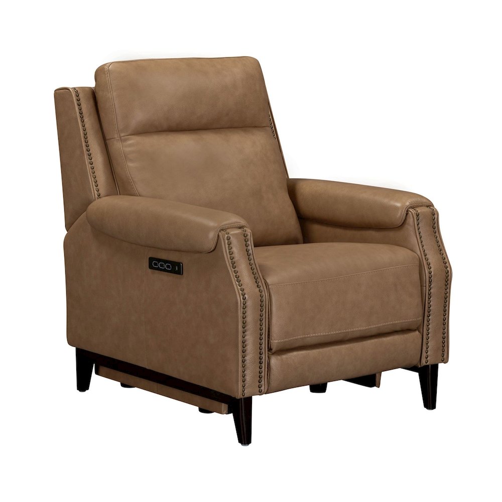 Rawling Triple Power Recliner Chair for Living Room Study - York Sand Leather
