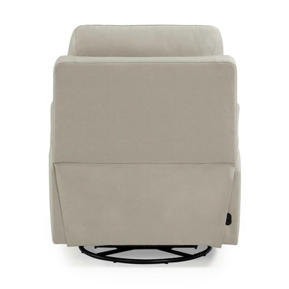 Rowland Triple Power Recliner Living Room Chair - Aline Pristine White Leather