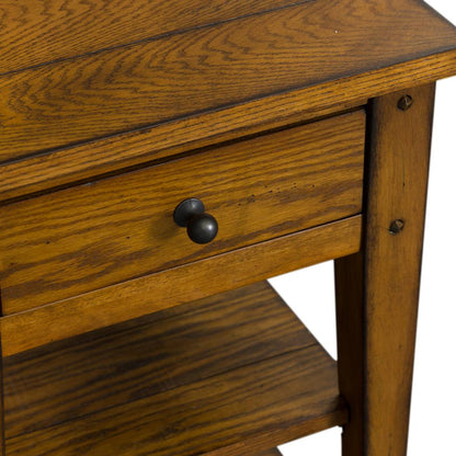 Lake House Chair Side Table in Oak