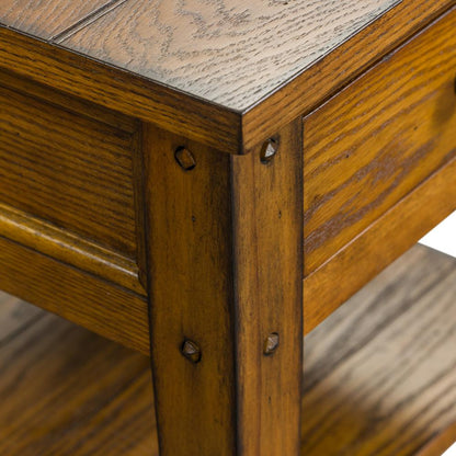 Lake House Chair Side Table in Oak
