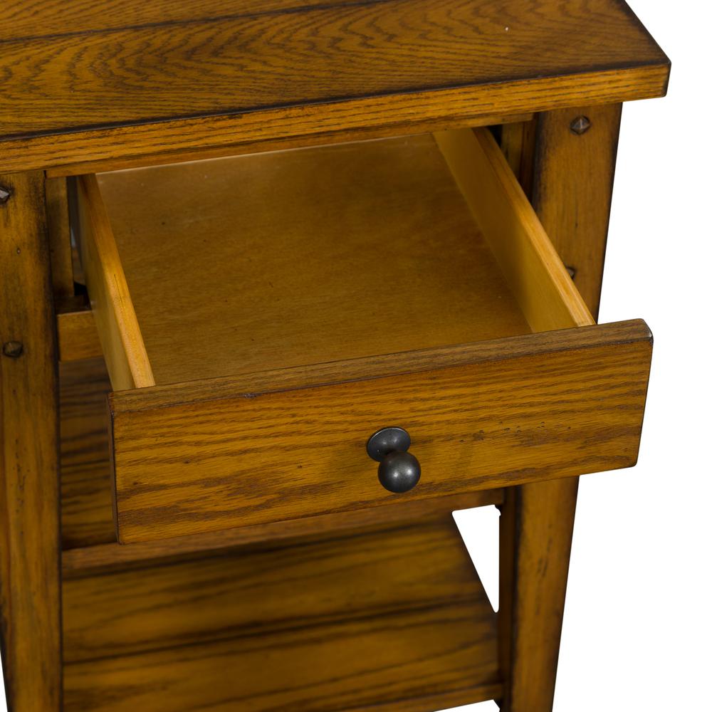 Lake House Chair Side Table in Oak
