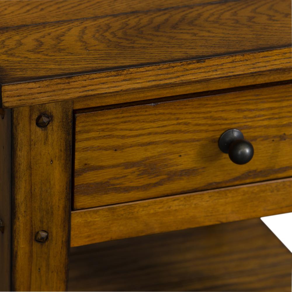 Lake House Chair Side Table in Oak