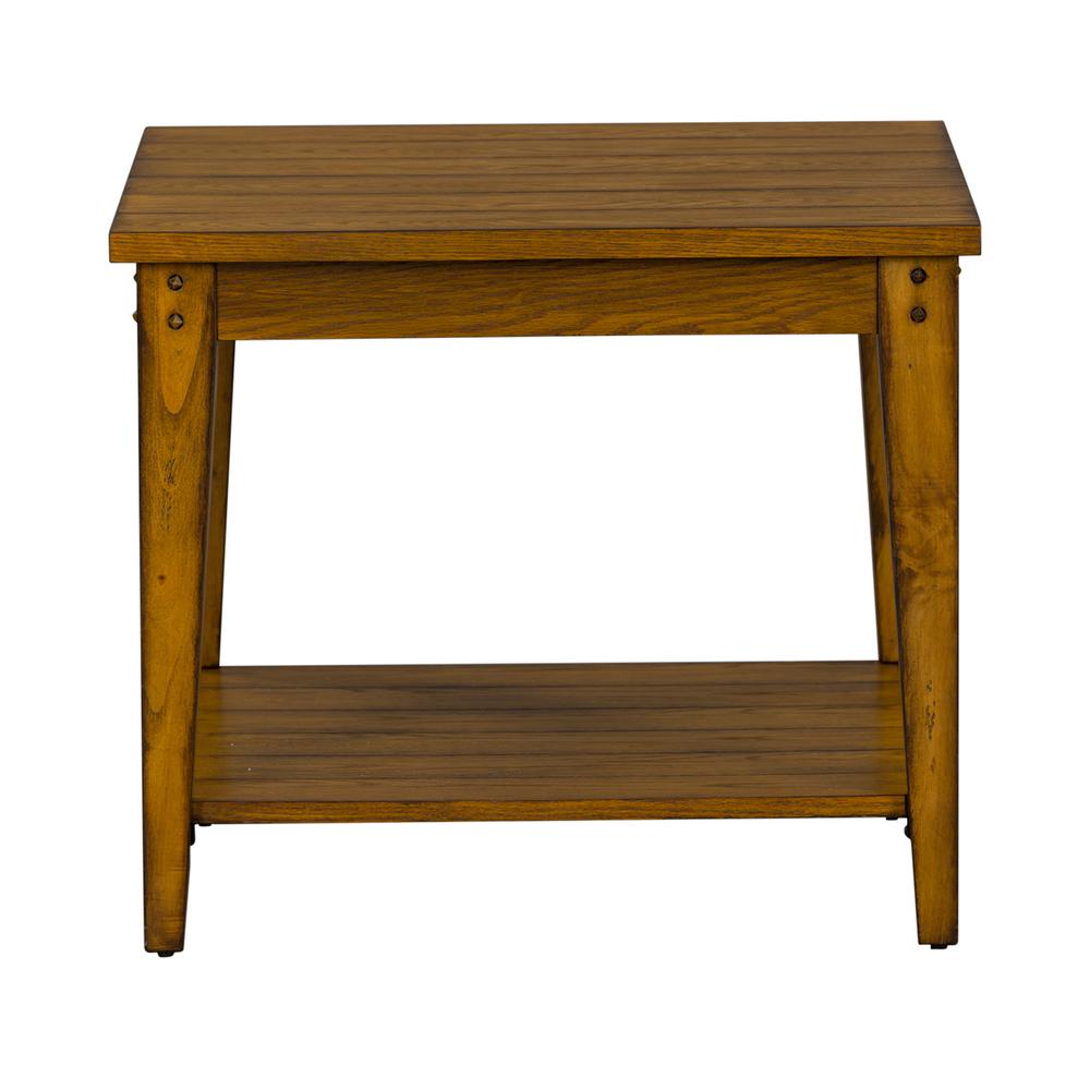 Lake House Square Lamp Table in Oak