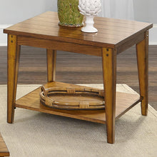 Lake House Square Lamp Table in Oak
