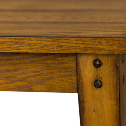 Lake House Square Lamp Table in Oak