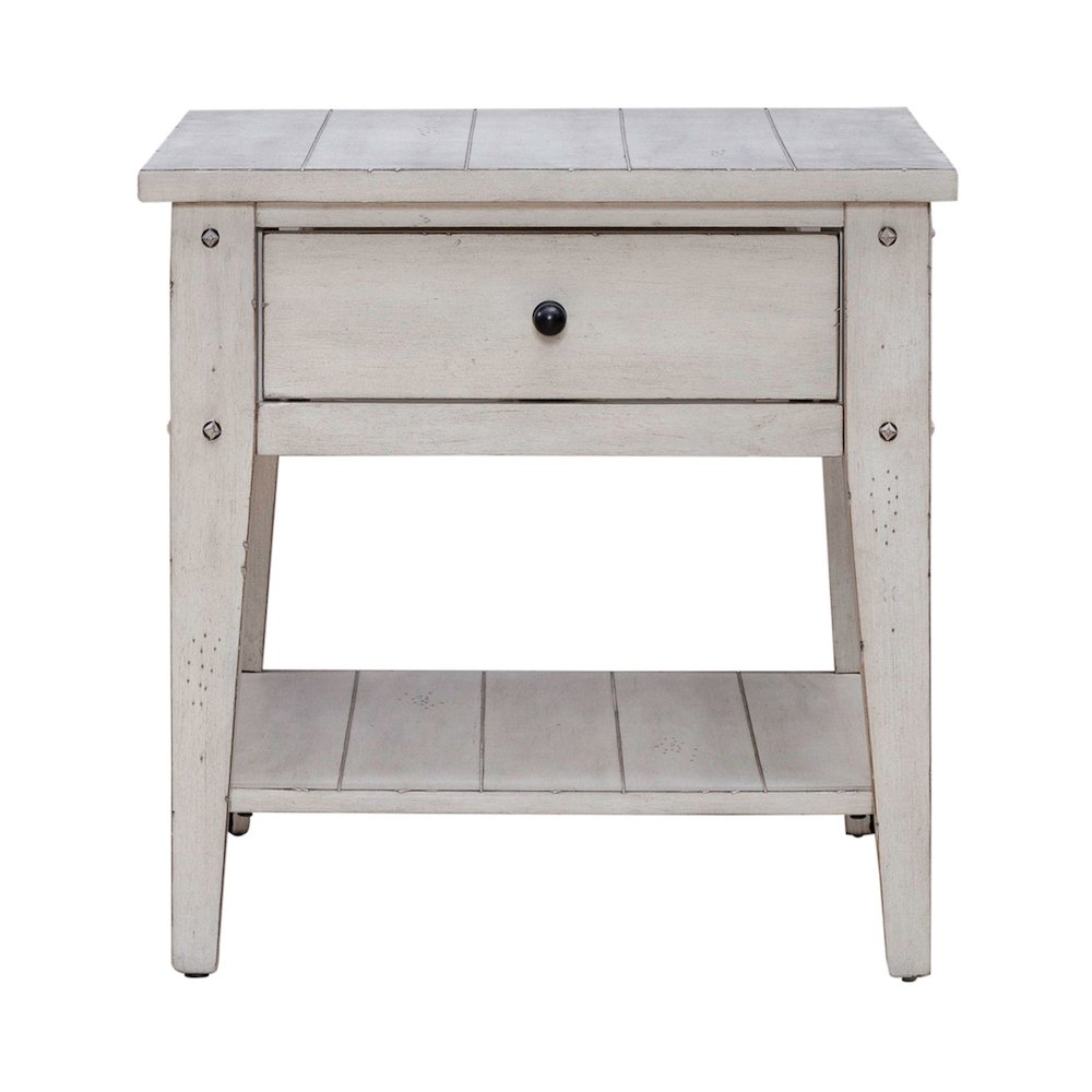 Lake House Opt 3 Piece Table Set - Lift Top Cocktail, 2 End Tables, White Oak
