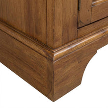 Rustic Oak and Black Hutch & Buffet Set with Traditional Style and Rubberwood
