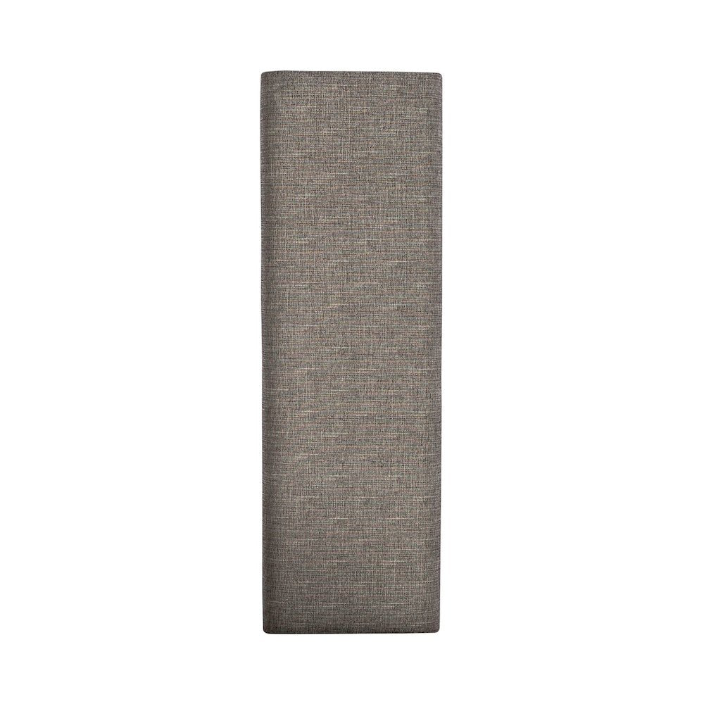 Dining Bench Transitional Grey in Smokey Grey Finish w/ Carbon Grey Tops