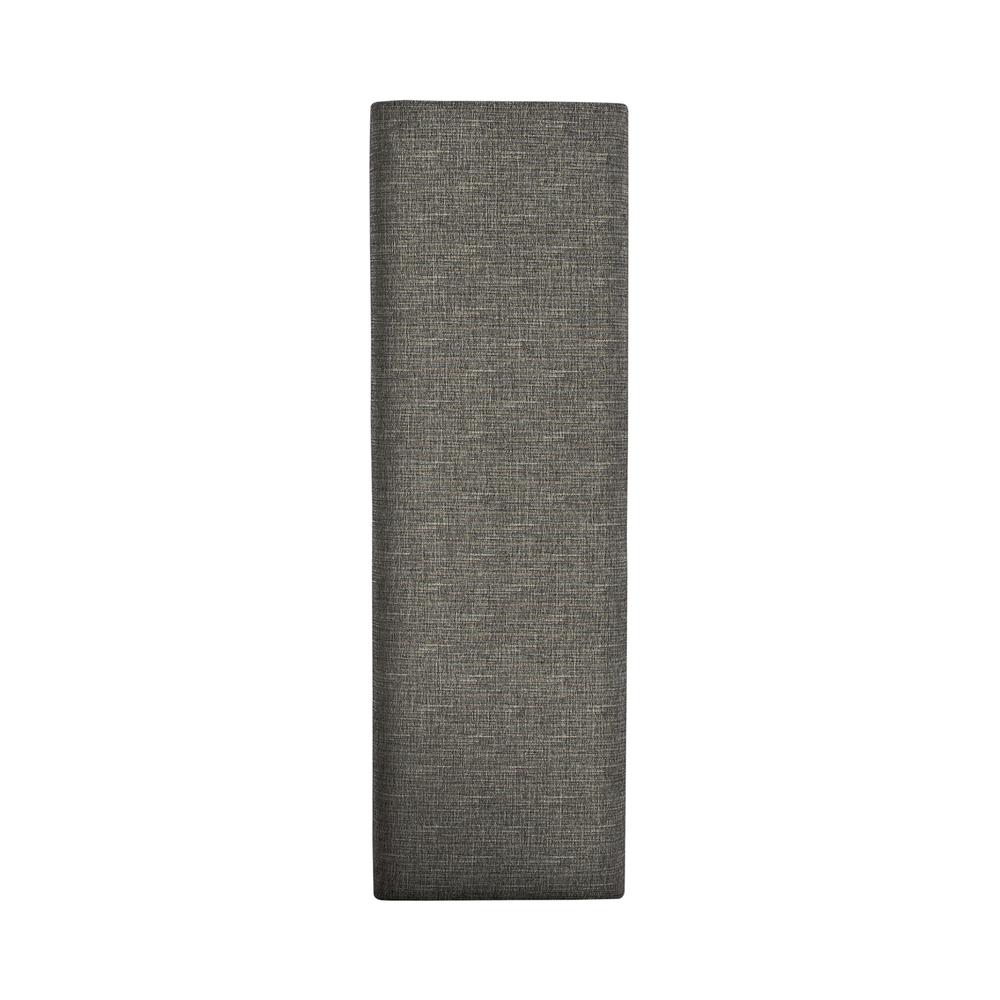 Dining Bench Transitional Grey in Smokey Grey Finish w/ Carbon Grey Tops