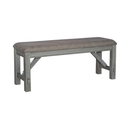 Newport 6 Piece Trestle Table Set - Dining Bench, 4 Splat Back Side Chairs, Two