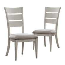 Solid Wood Ladder-Back Farmhouse Dining Chairs, Set of 2