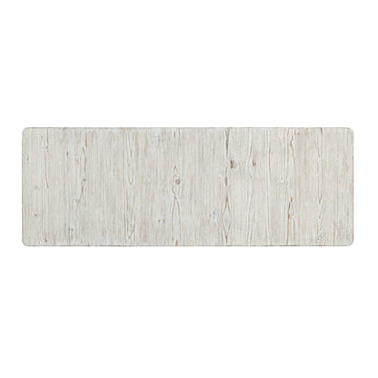 Sofa Table for Living Room Farmhouse - Weathered White & Parchment Brown
