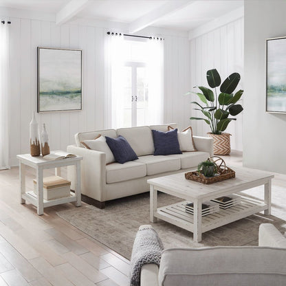 3 PcLiving Room Set Cocktail Table, 2 End Tables Farmhouse