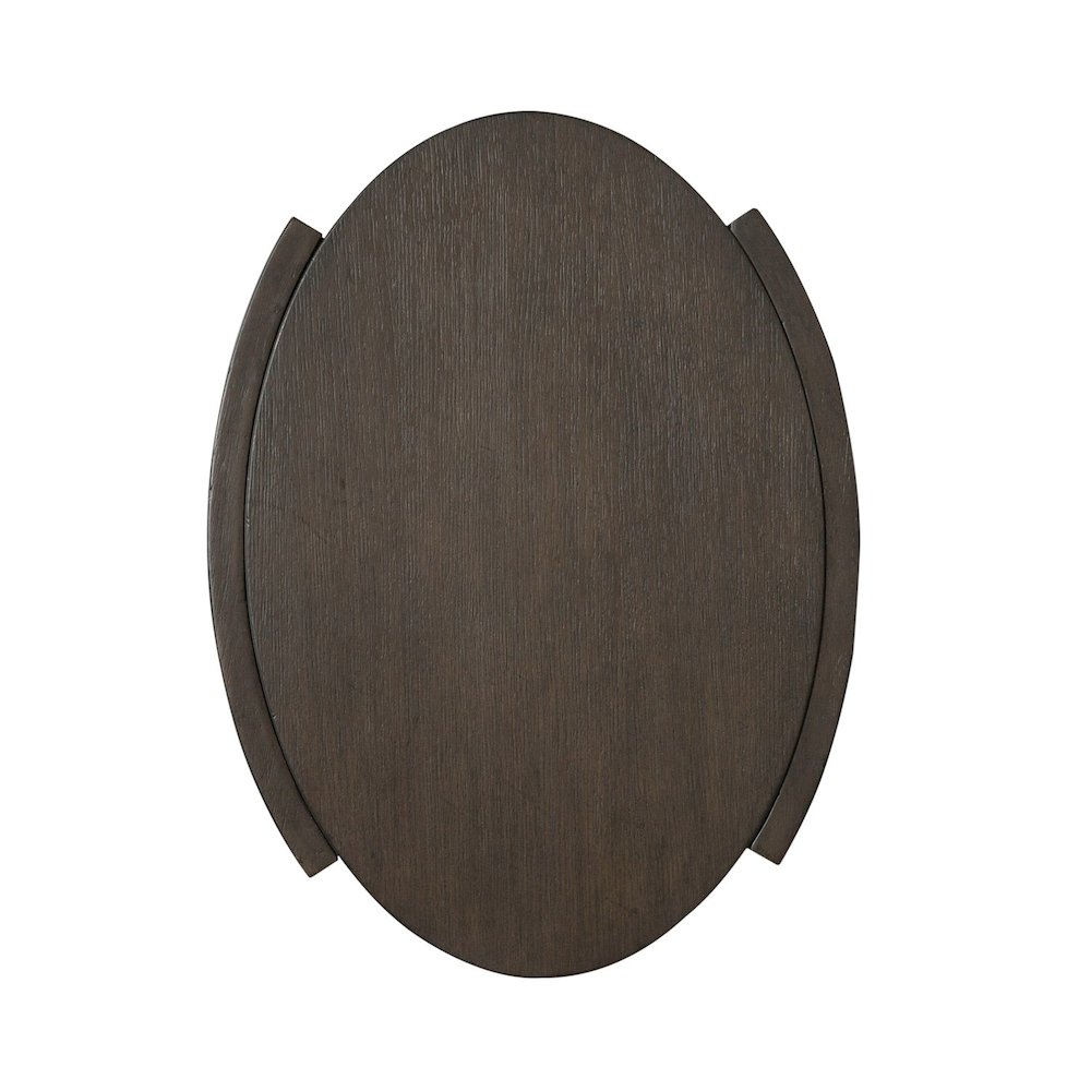 City View Chairside Table for Living Room- Coffee Bean Oak Wood