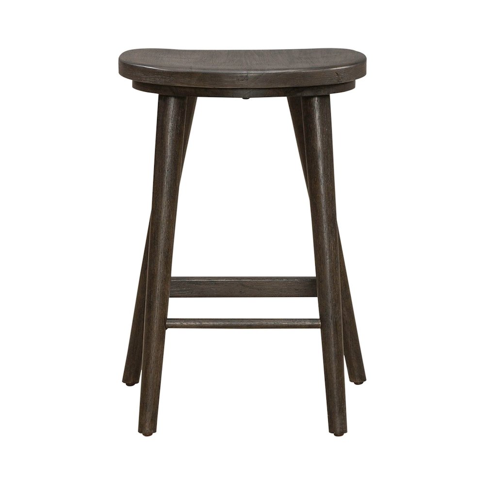 City View Counter Height Wood Stool for Accent Seating - Coffee Bean