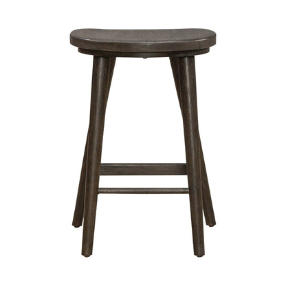 City View Counter Height Wood Stool for Accent Seating - Coffee Bean