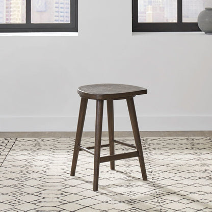 City View Counter Height Wood Stool for Accent Seating - Coffee Bean