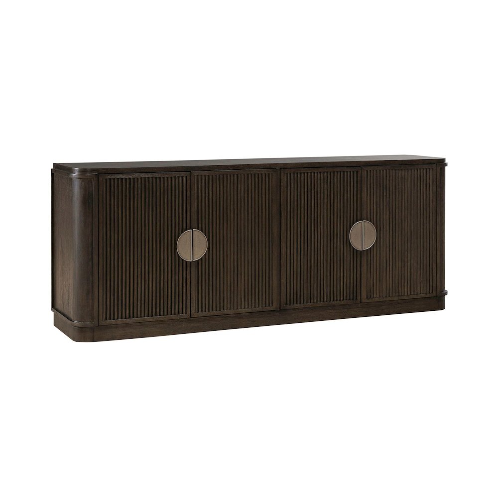 City View 82 Inch TV Console for Living Room  - Coffee Bean