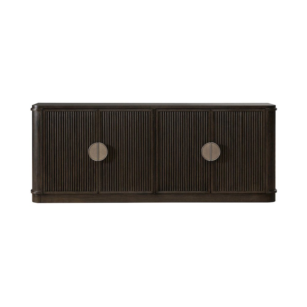 City View 82 Inch TV Console for Living Room  - Coffee Bean