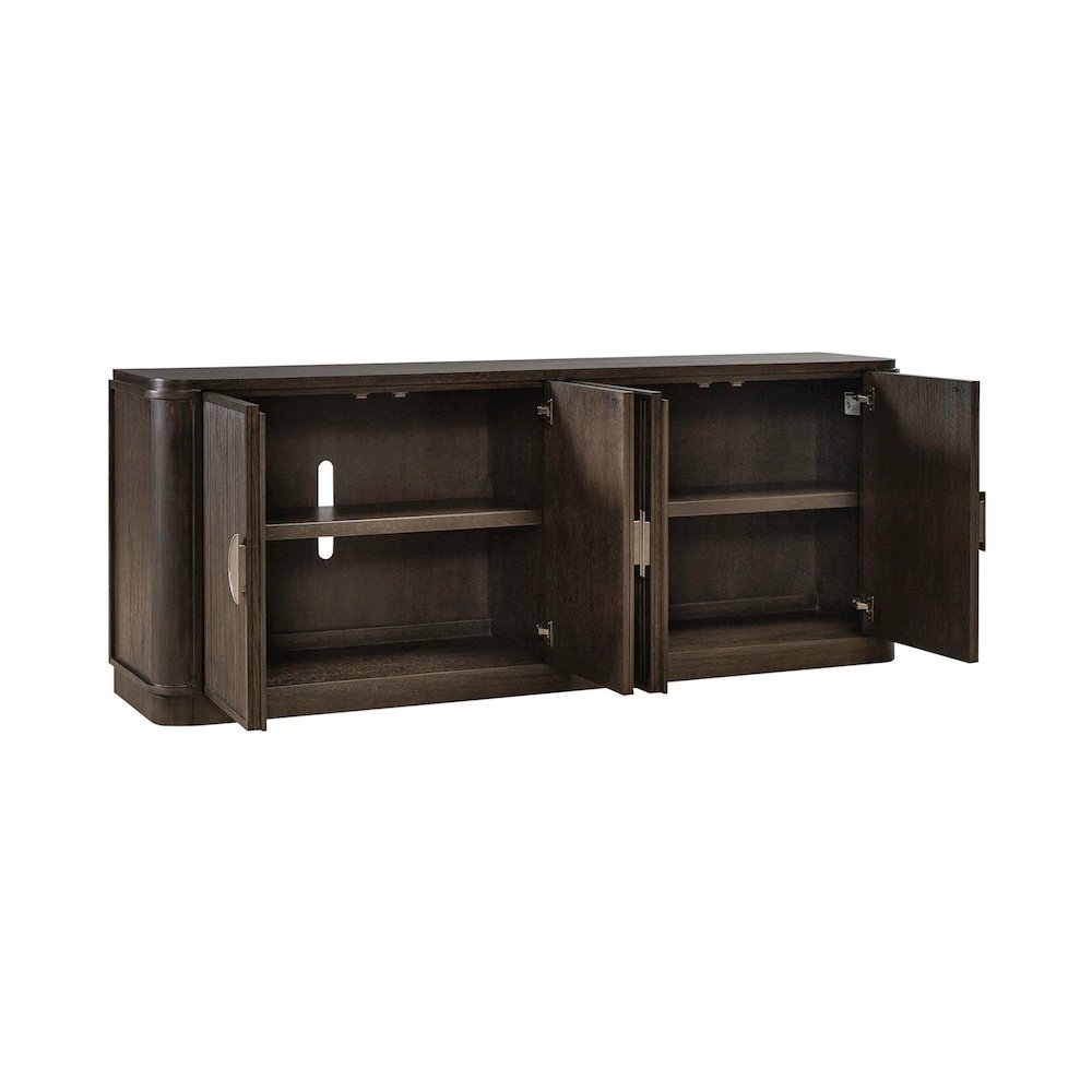 City View 82 Inch TV Console for Living Room  - Coffee Bean