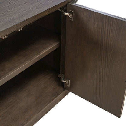 City View 82 Inch TV Console for Living Room  - Coffee Bean