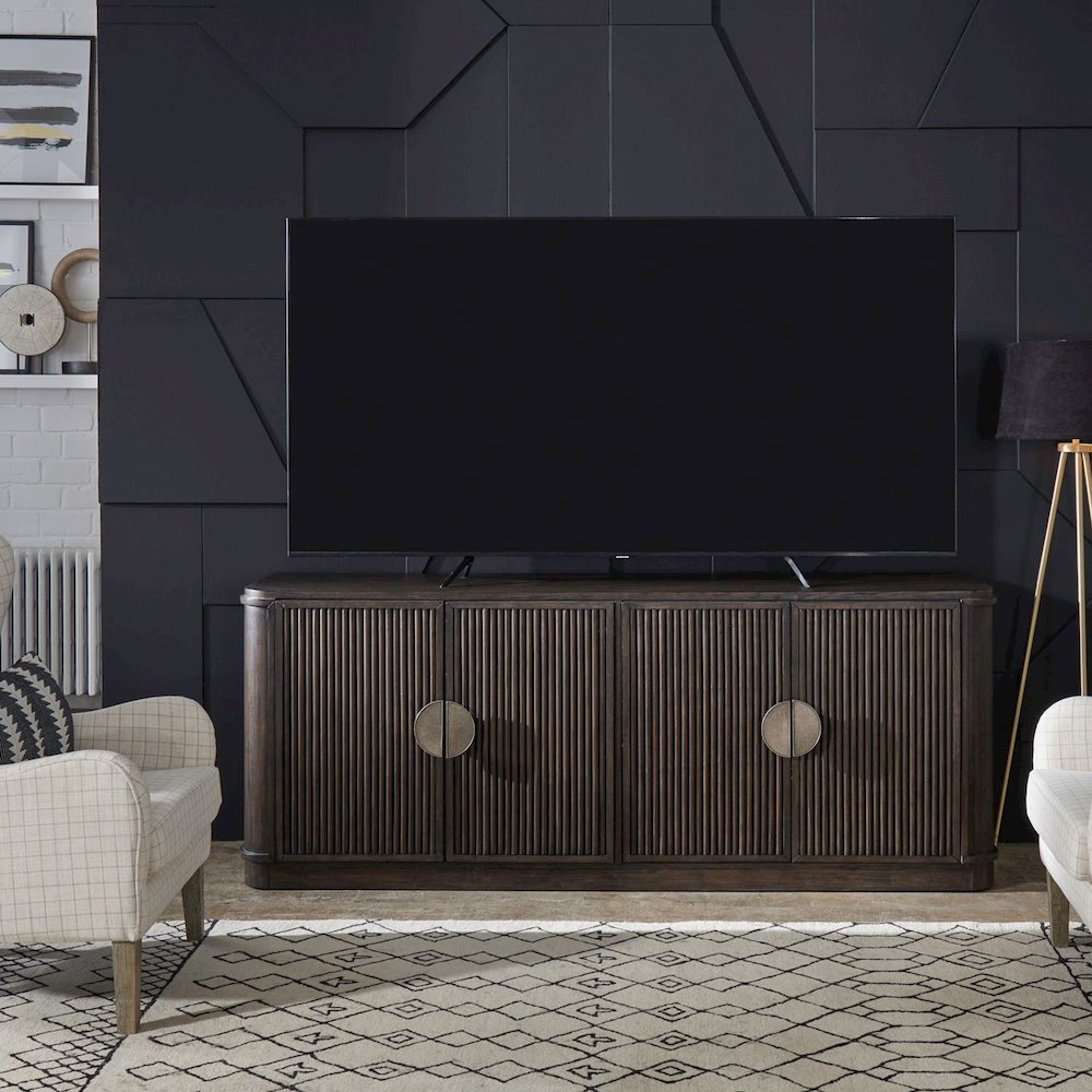 City View 82 Inch TV Console for Living Room  - Coffee Bean