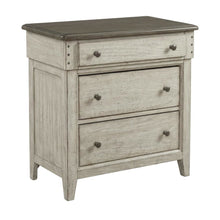 White Bedside Chest with 3 Drawers and Built-In Charging Station