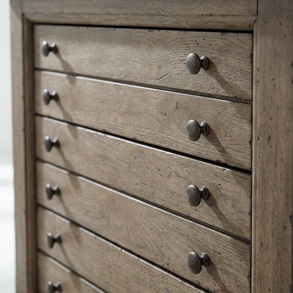 Dusty Taupe Bedside Chest with Charging Station and Modern Design