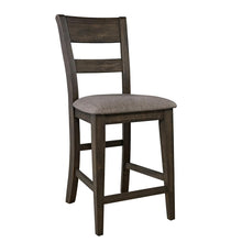 Double Bridge Splat Back Counter Chair (RTA) in Dark Chestnut