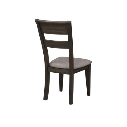 Double Bridge Splat Back Side Chair (RTA) in Dark Chestnut