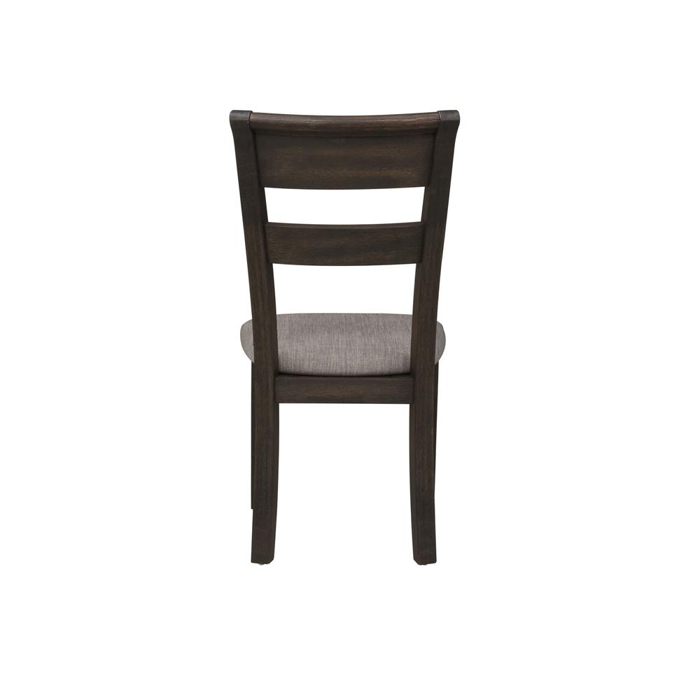 Double Bridge Splat Back Side Chair (RTA)-Set of 2 in Dark Chestnut