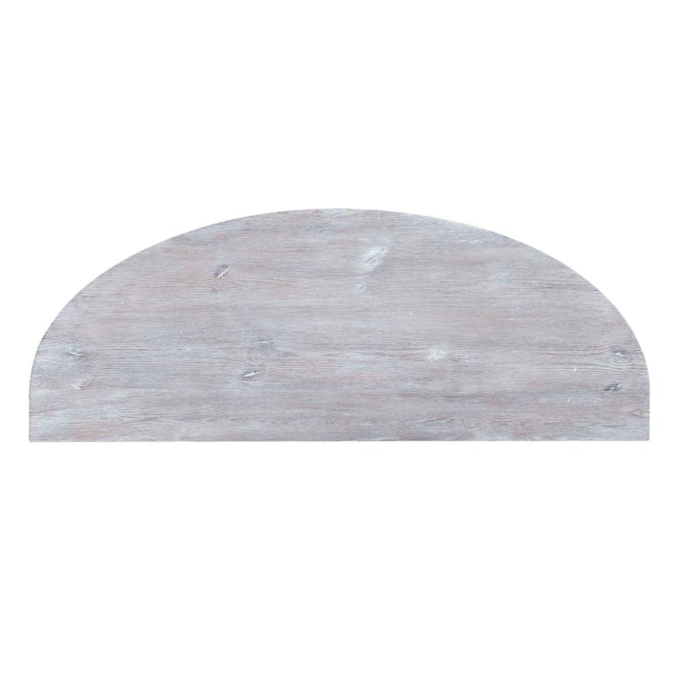 Greystone Mill Sofa Table in Stone White Wash w/ Wirebrush Distressing