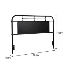 Distressed Metal Headboard King Size Vintage Metal Frame Design