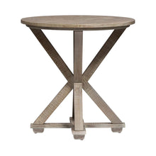 Parkland Falls Round End Table in Weathered Taupe