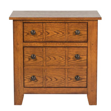Grandpas Cabin Night Stand in Aged Oak
