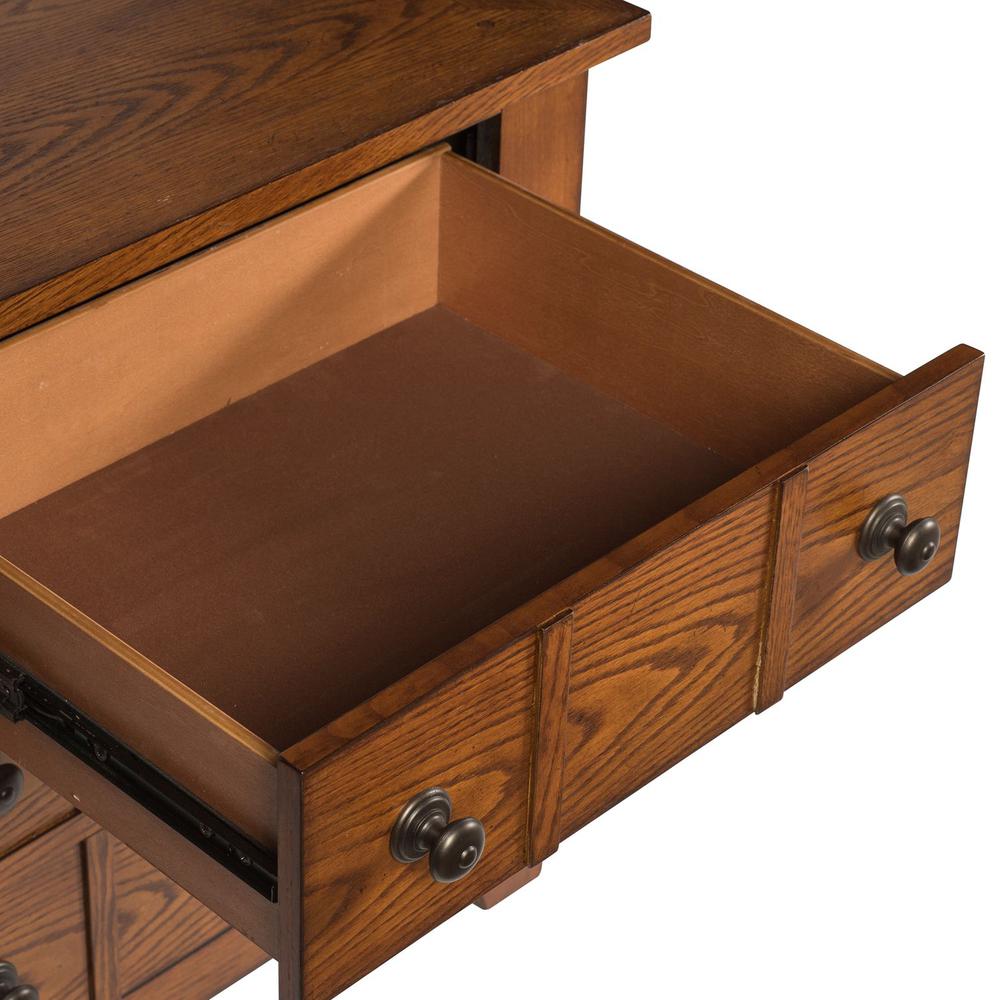 Grandpas Cabin Night Stand in Aged Oak