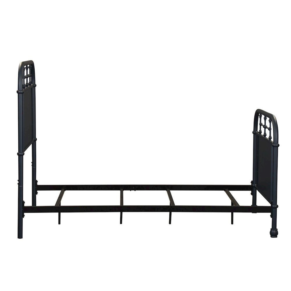 Vintage Series Twin Metal Bed - Navy in Distressed Metal