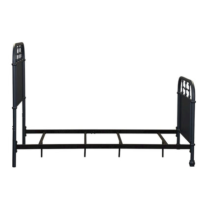 Vintage Series Twin Metal Bed - Navy in Distressed Metal